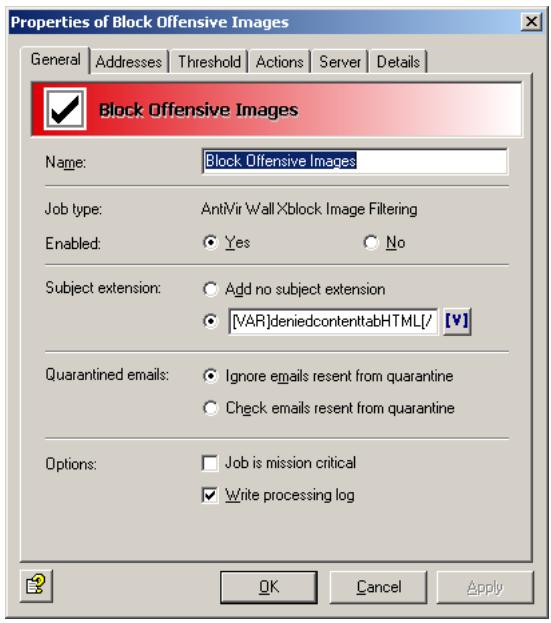 AVIRA ANTIVIR EXCHANGE - General Settings - 1