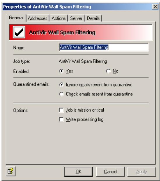 AVIRA ANTIVIR EXCHANGE - General Settings - 1
