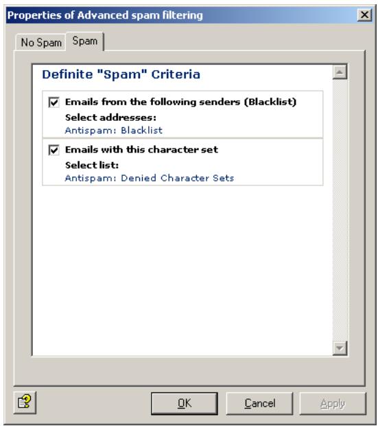 AVIRA ANTIVIR EXCHANGE - Write spam value in mail header field - 7