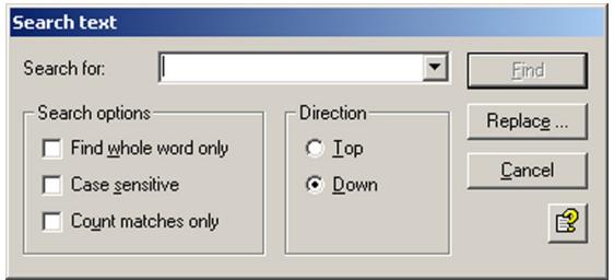 AVIRA ANTIVIR EXCHANGE - Searching for Text in Dictionaries - 1