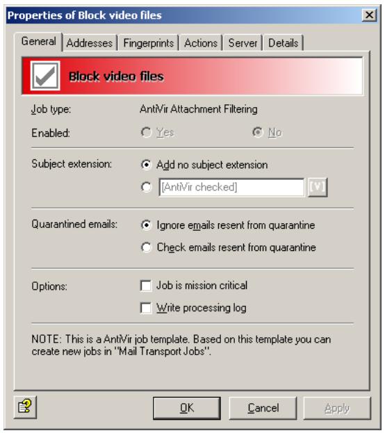 AVIRA ANTIVIR EXCHANGE - General Settings - 1