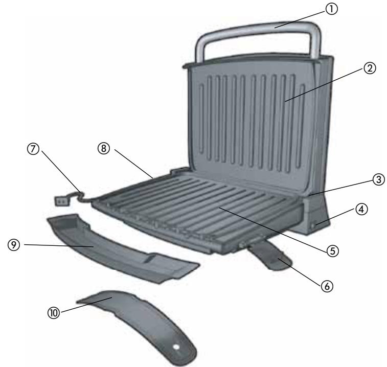GEORGE FOREMAN GR236CTB - Product may vary slightly from what is illustrated. - 1
