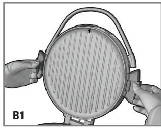 GEORGE FOREMAN GRP106BPP - Fixation des plaques du GRIL - 1