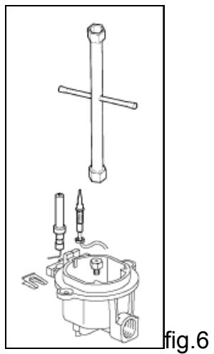 BERTAZZONI P34 5 00 X - - CHANGING THE NOZZLES FOR USE WITH OTHER TYPES OF GAS: - 1