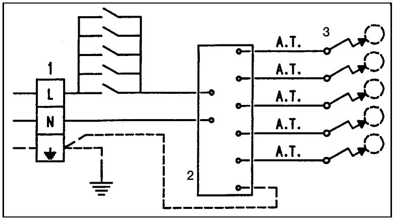 BERTAZZONI P34 5 00 X - Wiring diagrams - 1