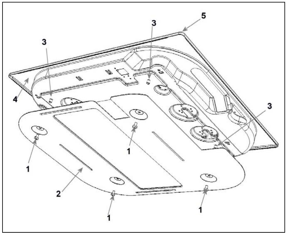 BERTAZZONI P34 5 00 X - Instructions de montage de la protection du fond portant - 1