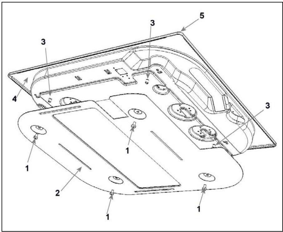 BERTAZZONI P34 5 00 X - Instructions for assembly of load bearing bottom protection - 1