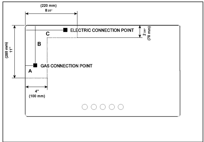 BERTAZZONI P34 5 00 X - Gas connection - 2