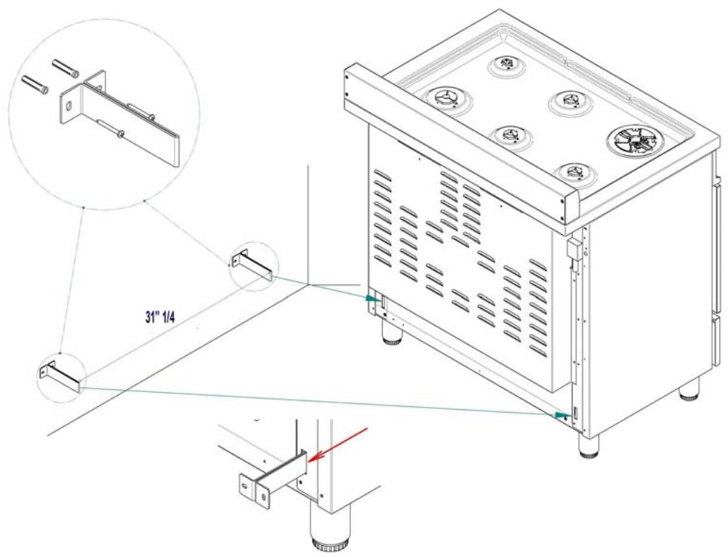BERTAZZONI X365GGVX - ANTI-TIP STABILITY DEVICE INSTALLATION INSTRUCTIONS - 1