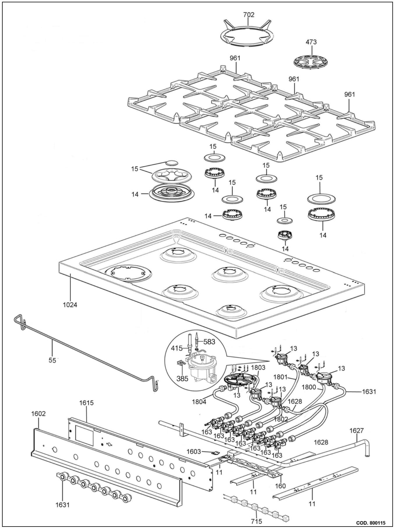 BERTAZZONI X365GGVX - BERTAZZONI SPA - 1