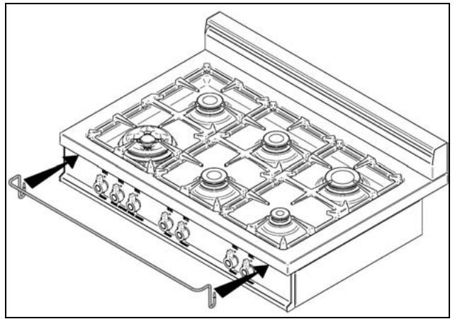 BERTAZZONI X365GGVX - WORKTOP FRONTGUARD INSTALLATION INSTRUCTIONS - 1