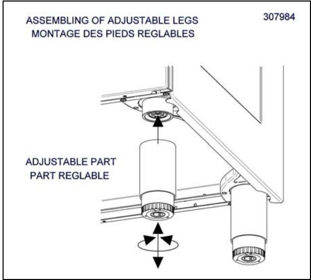 BERTAZZONI X365GGVX - Height adjustable legs: - 1