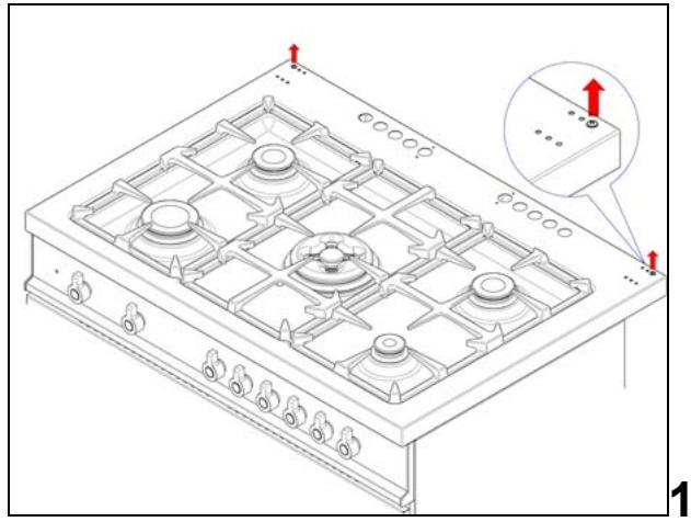 BERTAZZONI X365GGVX - BACKGUARD INSTALLATION INSTRUCTION - 1