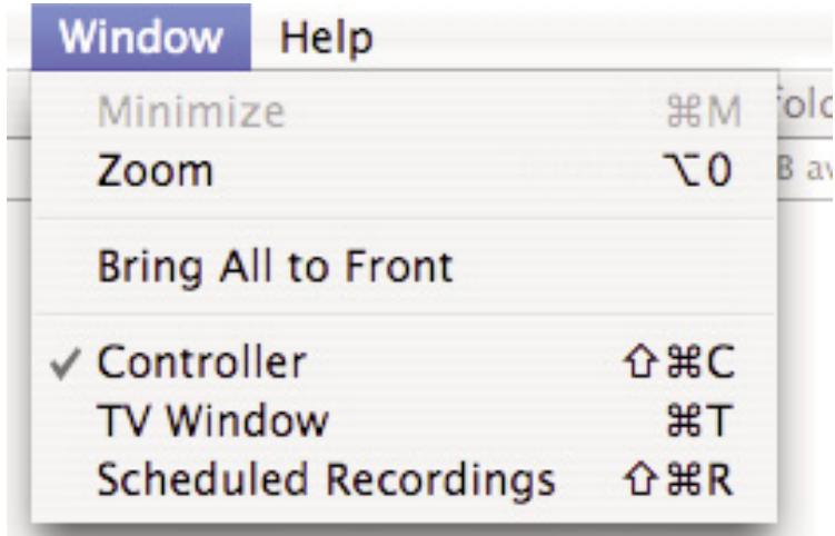 MIGLIA TV - The View Menu contains the video related commands. - 3