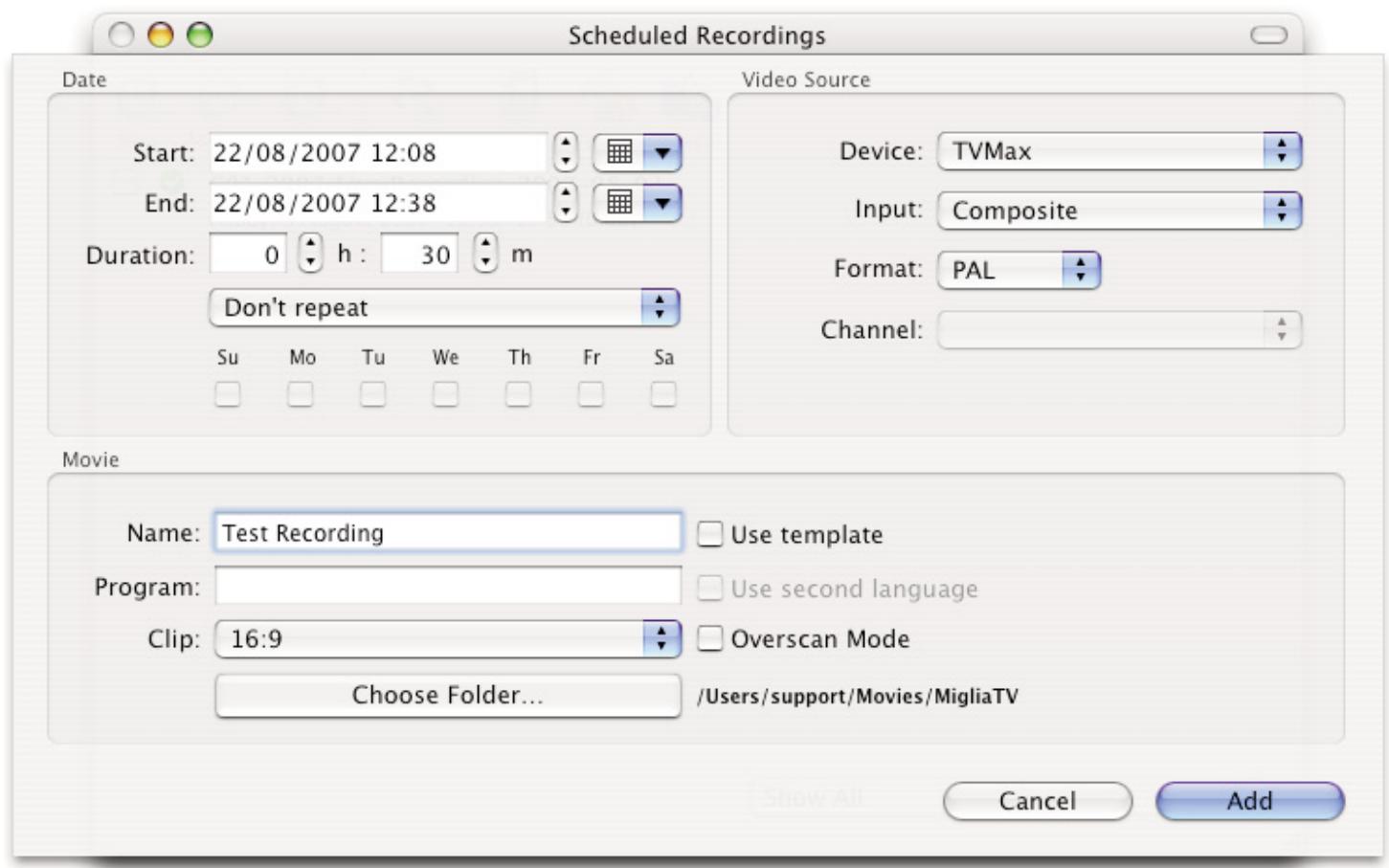 MIGLIA TV - Schedule a recording with MigliaTV - 2