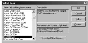 MINOX DC-1311 - Step 2: Select the Lens - 1
