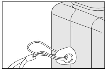 MINOX DC-2122 - Attaching the strap - 1