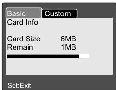 MINOX DC 5211 - Card Information - 1