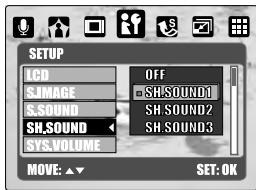 MINOX DC 7411 - Setting Shooting Sound (Default:SH.SHOUND1) - 1