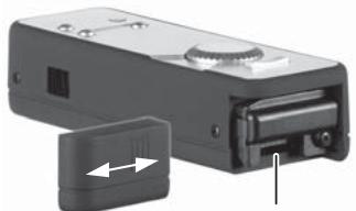 MINOX DSC - Inserting a microSD card - 1