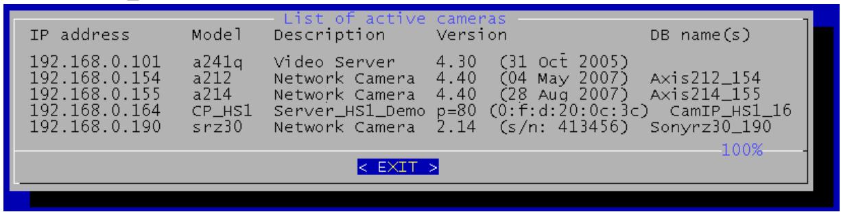 CAMTRACE V4.9.4 - ping camera adress enter - 1
