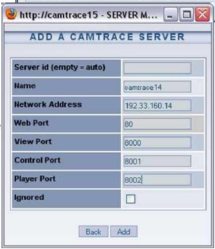 CAMTRACE V5.9.4 - Configuration to be performed on the connection servers - 3