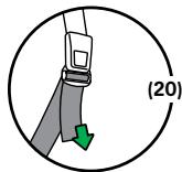BESAFE IZI COMBI - Rearward-facing in the front seat: installation - 6