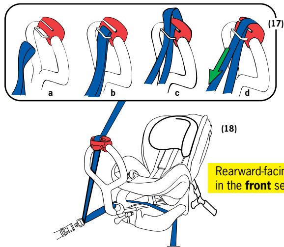 BESAFE IZI COMBI - Rearward-facing in the front seat: installation - 3
