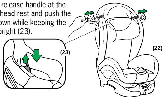 BESAFE IZI COMBI - Removing the seat - 1