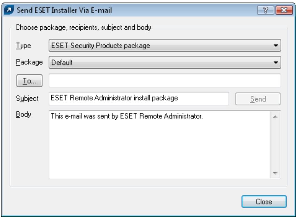 ESET REMOTE ADMINISTRATOR V2 - Logon / email remote install - 2