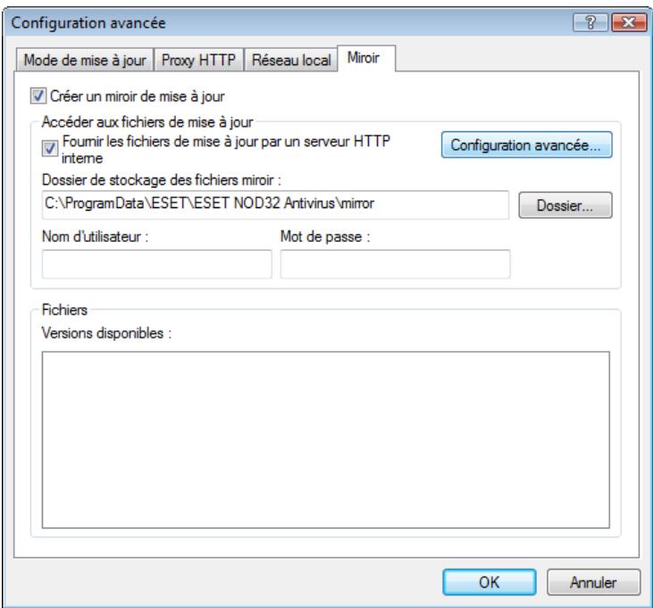 ESET NOD32 ANTIVIRUS 4 - Création de copies de mises à jour - miroir - 1