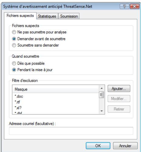 ESET NOD32 ANTIVIRUS 4 - Fichiers suspects - 1