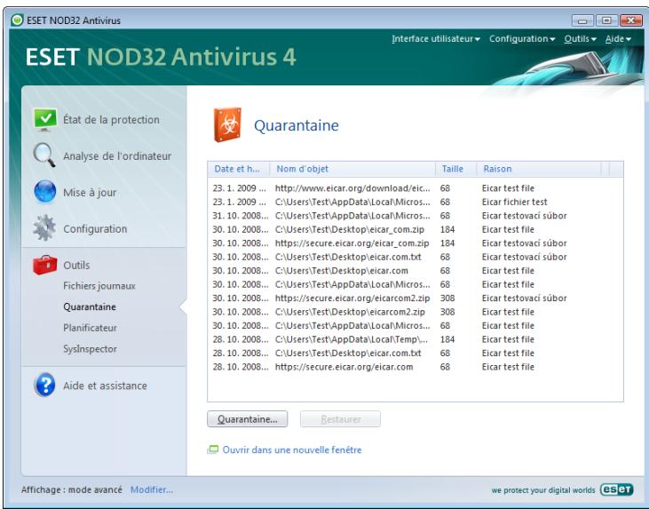ESET NOD32 ANTIVIRUS 4 - Quarantine - 1