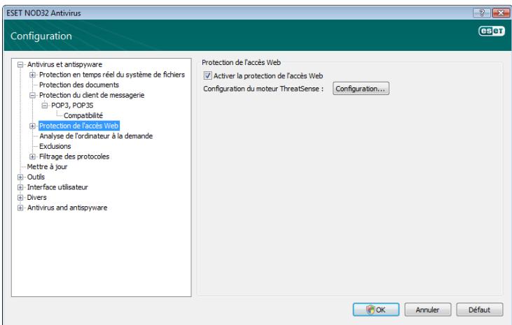 ESET NOD32 ANTIVIRUS 4 - Protection de l'accès web - 1
