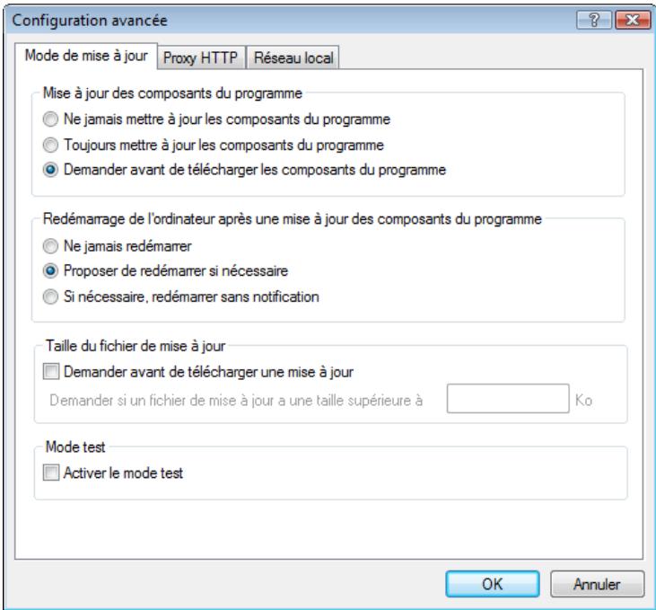 ESET NOD32 ANTIVIRUS 4 - Mode de mise à jour - 1