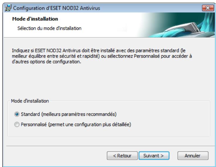 ESET NOD32 ANTIVIRUS 4 - Utilisation des paramètres d'origine - 1