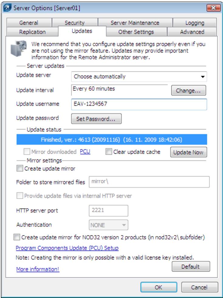 ESET REMOTE ADMINISTRATOR 4 - How to enable and configure the Mirror - 1