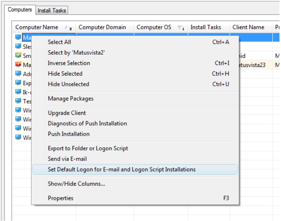 ESET REMOTE ADMINISTRATOR 4 - Logon /email remote install - 3