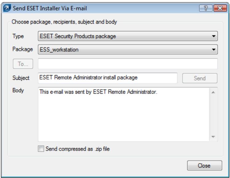 ESET REMOTE ADMINISTRATOR 4 - Logon /email remote install - 2