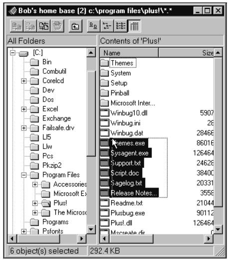 LAPLINK TECH - Selecting several folders and files - 1