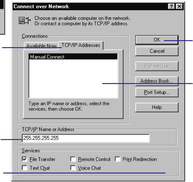 LAPLINK TECH - Connecting to a computer by specifying its IP address - 2