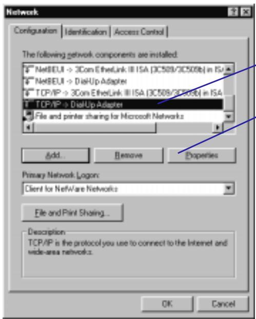 LAPLINK TECH - Setting up the Traveling Software WINS server in Windows 95 - 1