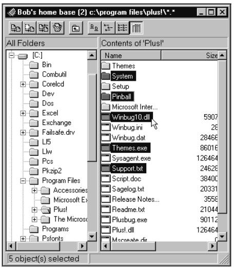 LAPLINK TECH - Selecting several folders and files - 2