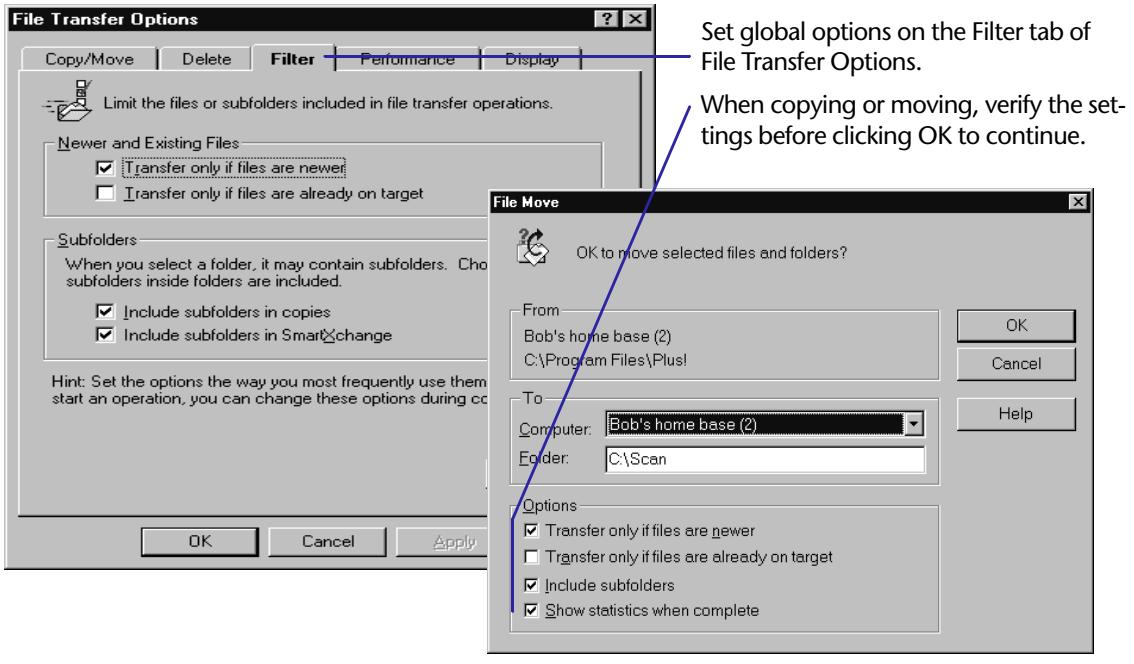 LAPLINK TECH - Including or excluding sub folders - 1