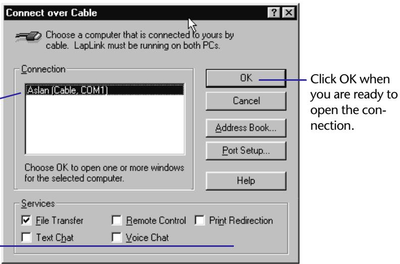 LAPLINK TECH - Connecting by cable manually - 2