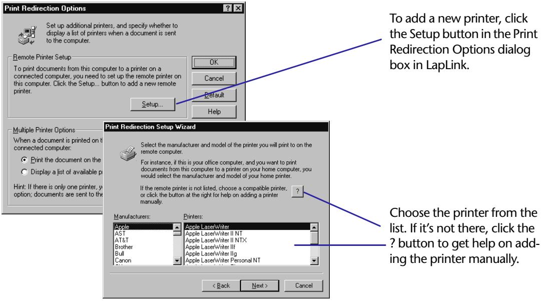 LAPLINK TECH - Setting up a printer manually - 1