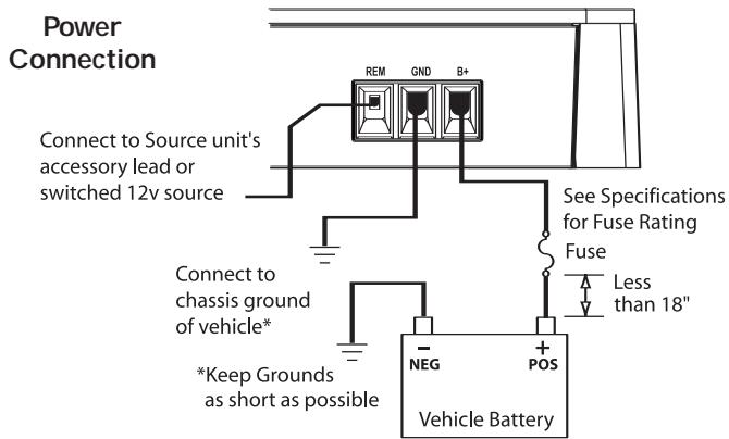 AUDIO DESIGN P400-1 - WIRING THE SYSTEM - 3