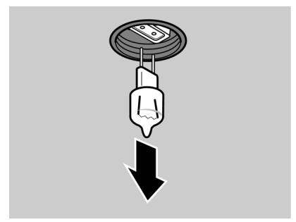 THERMADOR PODMW301 - To replace the halogen bulb on the oven ceiling: - 2