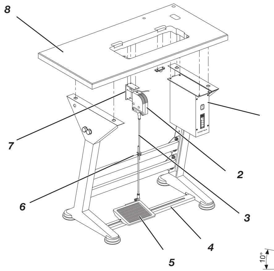 DURKOPP M-TYPE 867 - Fitting the pedal - 1