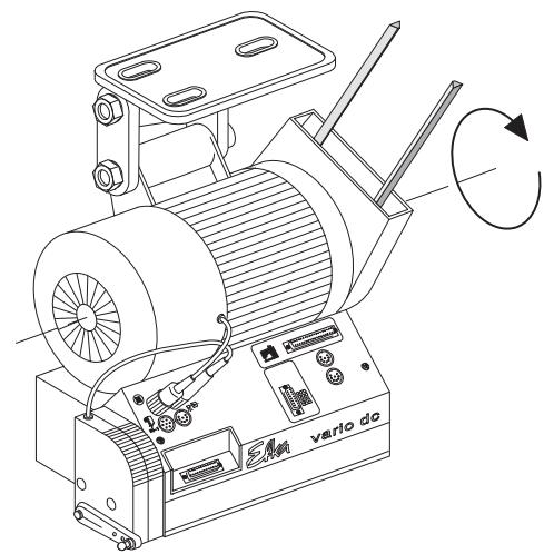 DURKOPP M-TYPE 867 - Direction of rotation of sewing drive - 1